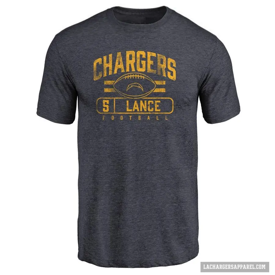 Youth ＃5 Trey Lance Los Angeles Chargers Navy Flanker T-Shirt