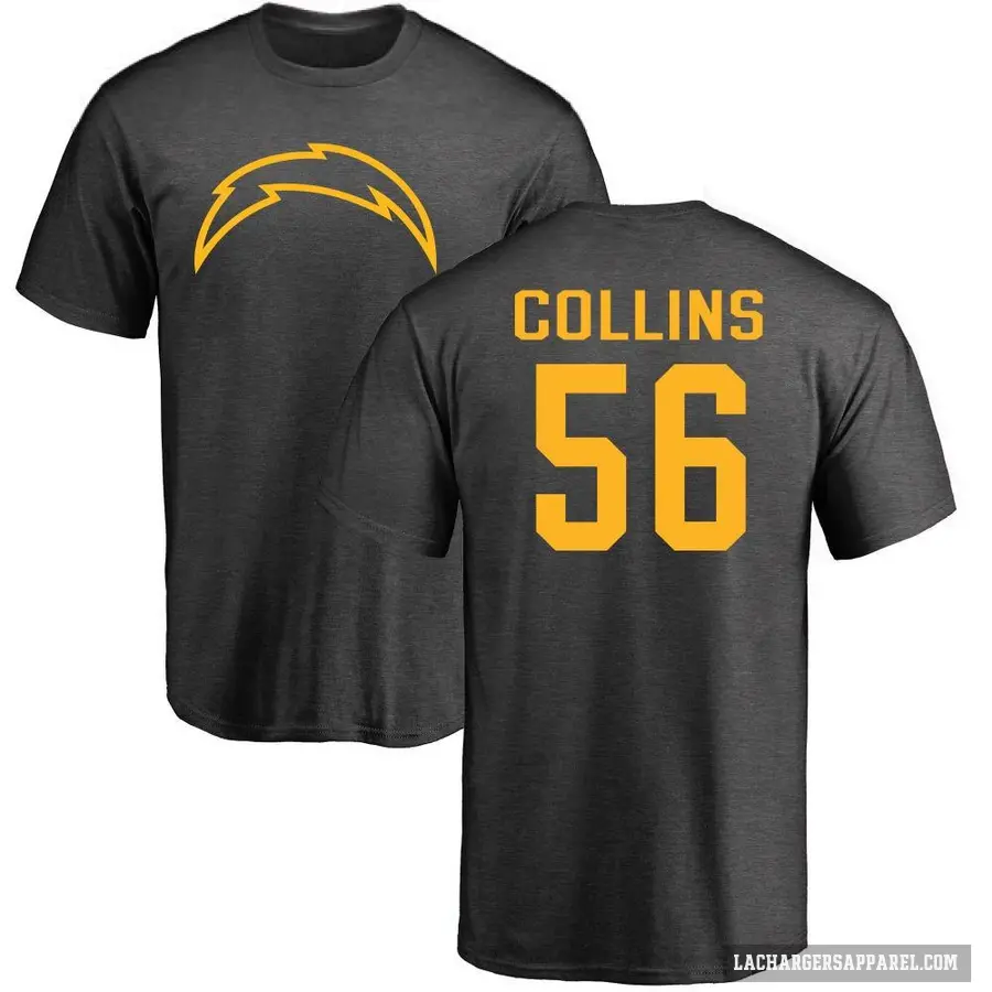 Youth ＃56 Chris Collins Los Angeles Chargers Ash One Color T-Shirt