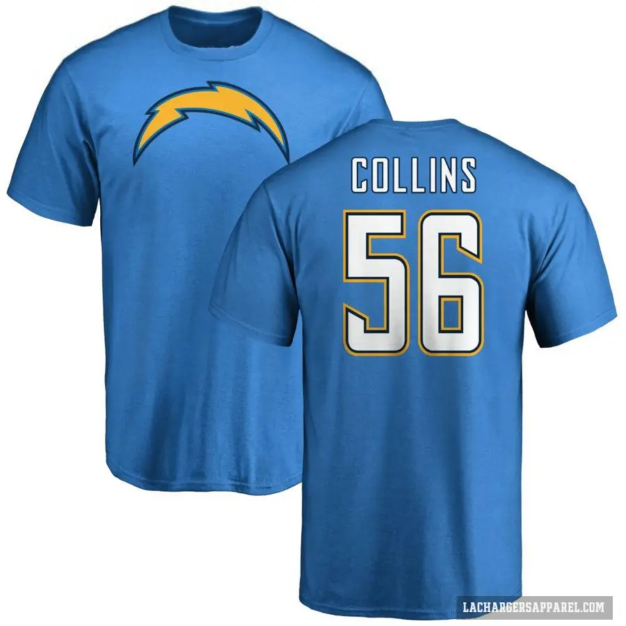Youth ＃56 Chris Collins Los Angeles Chargers Blue T-Shirt
