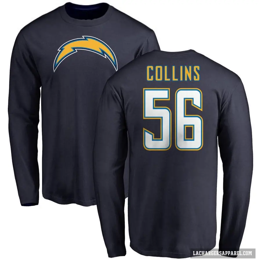 Youth ＃56 Chris Collins Los Angeles Chargers Navy T-Shirt -